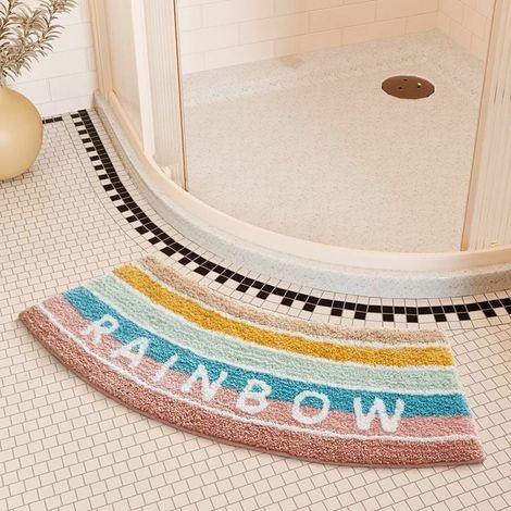 Tapis Sol Courbe Arc-en-Ciel 40x75cm Absorbant (1/4)