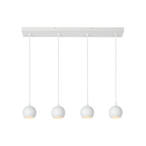 Lampe pendante de conception Favori Blanc 4 lumières - 09434/04/31