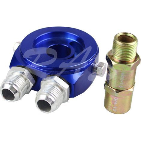 Accessoires pour modification automobile : manomètre de température d'huile, machine à huiler, adaptateur de manomètre de pression d'huile AN10, noir et blanc, lot de 1. (1/4)