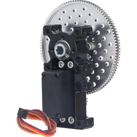 Servolenkgetriebe aus Metall (Aluminiumlegierung), Motorteile, 4,8 V bis 6 V, Übersetzung 7:1, M4-Gewindebohrung