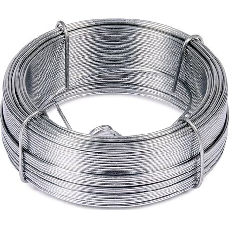 1 - Fil De Fer - Acier Galvanisé - Résistant À La Corrosion - Pour Jardinage Et Bricolage - Argent - 1,3mm X 50m