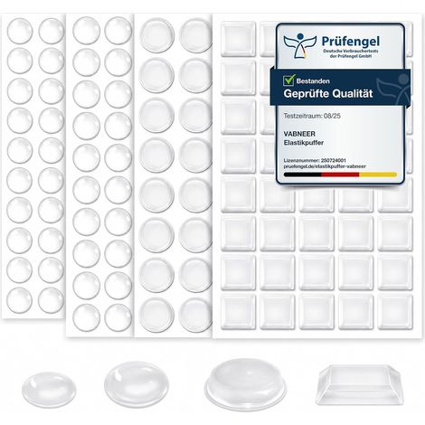 172 Pièces Patin Silicone Transparent, Amortisseur Porte Placard Anti Bruit, Tampon Silicone Adhésif pour Meubles, Portes, Tiroirs et Protection Murale (1/5)