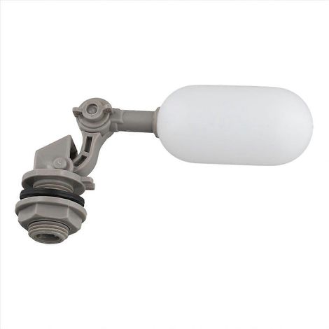 Robinet flotteur gris pour alimentation en eau, jeu de 3 pièces, raccord 1/2 pouce, vanne de niveau d'eau pour réservoir ou chasse, kit de remplacement. (1/5)