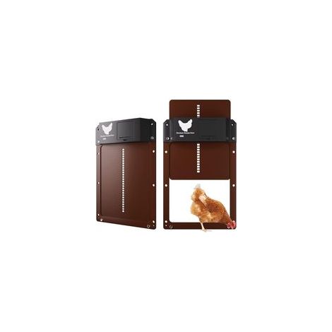 Porte poulailler Automatique avec capteur de lumière - Poulailler entièrement étanche en Porte de poulailler à Induction - Porte de poulailler (1/5)