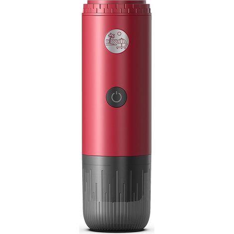 Machine à café portable 3 en 1,(rouge)machine à expresso portable 19 bars avec chauffage automatique,compatible avec les capsules NS et DG et le café moulu pour le camping et les voyages (1/5)