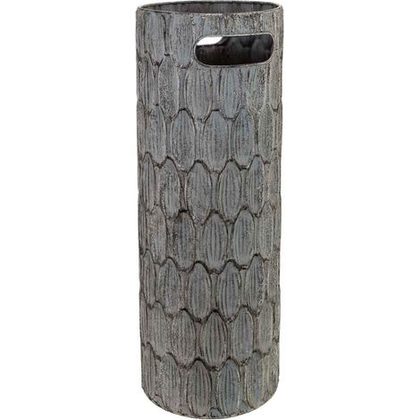 Paragüero de metal negro 20x20x55h cm