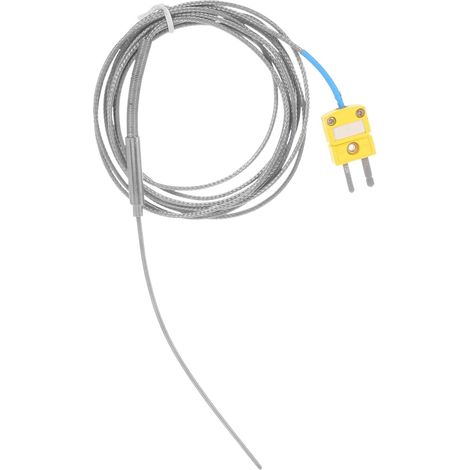 Termopar con conector de precisión, resistente a altas temperaturas (C-C), para control industrial y medición precisa hasta 2 metros. (1/5)