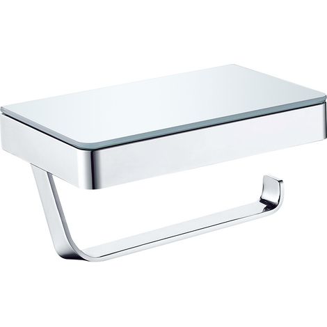 Portarotolo con ripianoin vetro - serie concept (1/3)