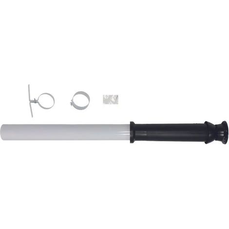 Vaillant Passaggio tetto verticale turboTEC Guida aria/gas di scarico, 60/100 mm, nero, 303830