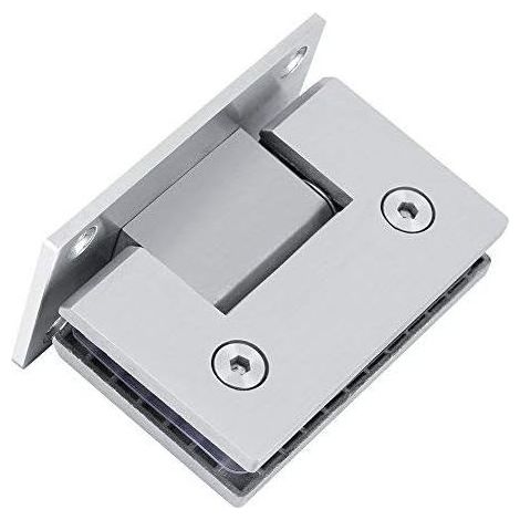 Charnière Pince de Porte Verre 90º Support Mural sans Cadre Clip pour Porte de Douche en Verre 8-10mm avec vis Accessoire (1/5)