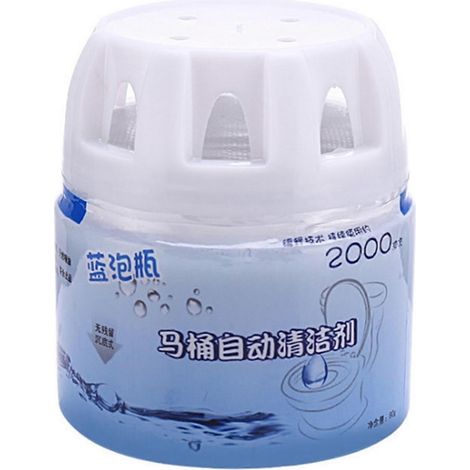 WC-Deodorant-Reiniger 80g, automatische Spülung, Flasche mit blauem Schaum für Zuhause, Studentenwohnheim, Badezimmer, WC