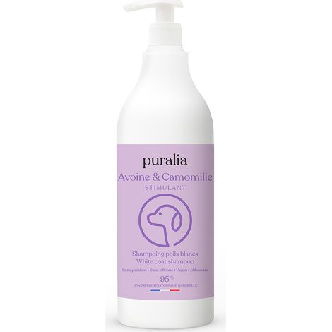 Shampoing poils blancs 1L PURALIA (1/5)