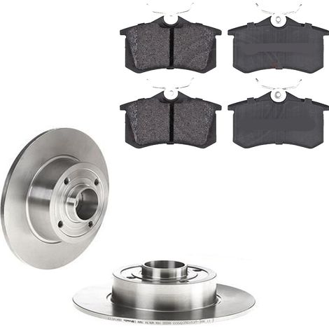 KIT FRENI POSTERIORI compatibile con RENAULT MEGANE II (BM0/1,CM0/1) - DISCHI + PASTIGLIE OEM: P 68 024 / 17542 , 17542C /SOSTITUZIONE DIRETTA/BASSA POLVERE/SILENZIOSO (1/5)