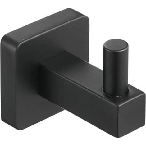 Gancho de pared negro, gancho para toallas, gancho de baño, gancho de cocina de acero inoxidable, ganchos para percheros