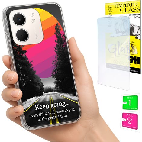 Funda para Oppo A5X Photo con tapa trasera y cristal 9H (1/5)