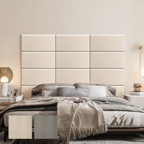 VERCART 3D-Wandpaneele – Selbstklebende Wandverkleidung aus Kunstleder, Weiche Wandpaneele für eine dekorative Wandgestaltung – Perfekte Wall Deko für Wohnzimmer, Schlafzimmer ,12 Stück,60 30 3CM (1/5)