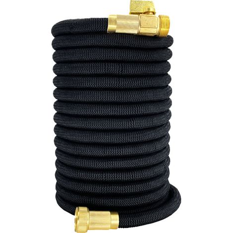 Tuyau d'arrosage Extensibl, Upgraded, Raccords Cuivre Haute Qualité,Nettoyage du Jardin,Laver la Voiture, Baigner Animal-Différentes Longueurs (1/5)