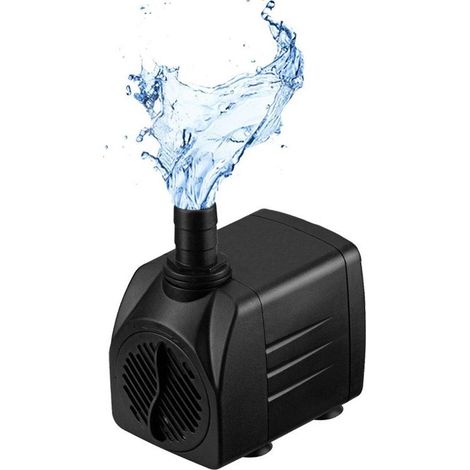 Pompe d'aquarium 25 W 1 200 l/h, pompe à eau, pompe submersible, pompe d'alimentation, pompe d'aquarium, noire (1/5)