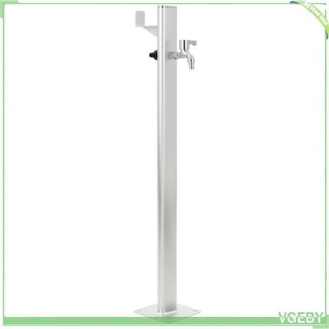 Colonne à eau de jardin - FAFEICY - 45458 - Aluminium - Robinet laiton chromé - Hauteur 95 cm (1/5)