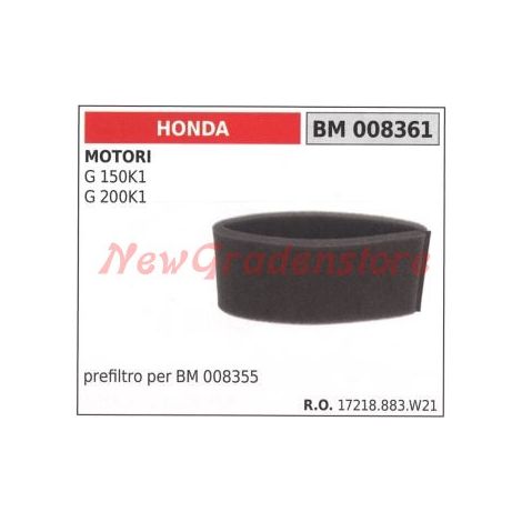 Luftvorfilter HONDA-Motoren G 150K1 G 200K1 008361