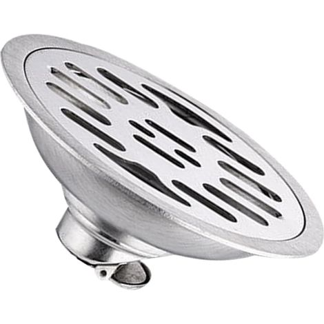 Grille de siphon sol Healeved en acier inoxydable avec filtre à cheveux , rond pour cuisine et machi