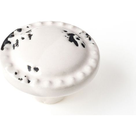 Pomo para Mueble  Estilo Decorativo  Fabricado en Porcelana  Acabado en Crema  Medidas 393925 mm  Sistema de Fijación  Incluye Tornillos M4  1 Unidad -