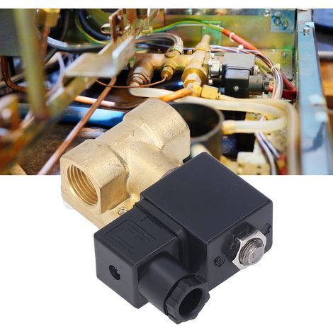 Hochdruck-Magnetventil mit Messingmembran, 2 Positionen, normalerweise geschlossen, vorgesteuert, G1/2", 220 V Wechselstrom (1/5)