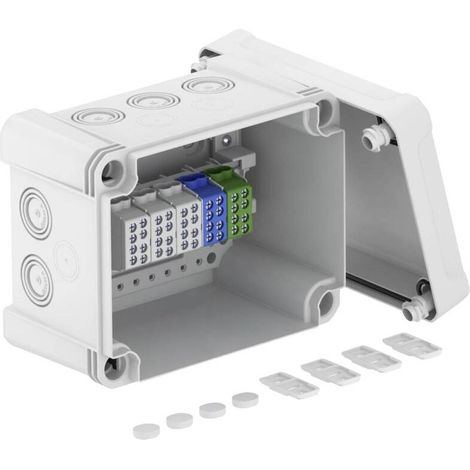 [GEBRAUCHT] B-Ware OBO Bettermann Abzweigdose IP67 191x151mm 10 Einführungen grau 1 St. (1/2)