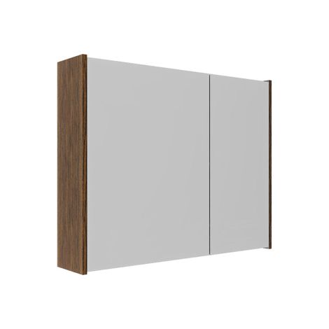 Saniclass Holz Pure Armoire de toilette - 80x63x16cm - incluant panneaux latéraux - Noyer pure