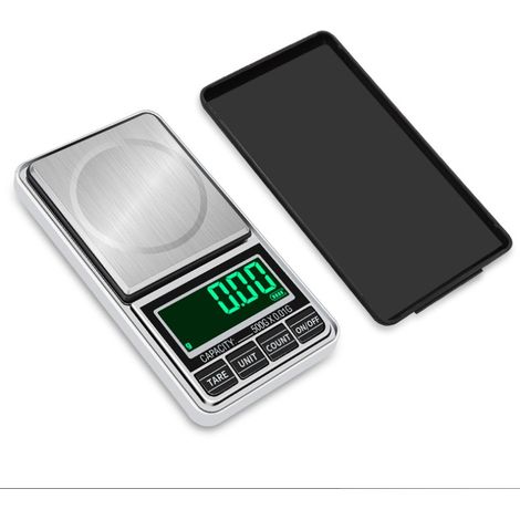 Mini balance électronique portable pour bijoux, avec câble USB et précision de 0,01 g (600 g/0,01 g + câble USB)-AquaForge (1/5)