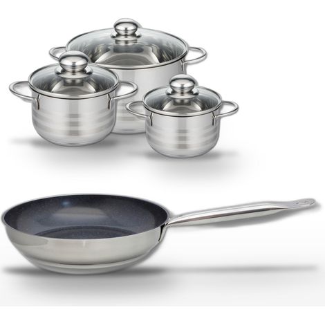 Lot Poêle 24 cm & 3 Faitouts 14/16/20 cm Elo Profi Therm Platinum (1/5)