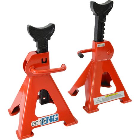 Coppia di cavalletti stand supporto auto 3000 kg 3 T TON Tonnellate (1/4)