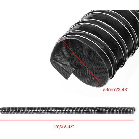 Tuyau de ventilation moteur, 1 m, 45 mm, pour automobiles, pour l'entretien et le remplacement dans les systèmes mécaniques.-AquaForge