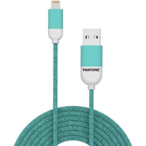 Pantone LCS001 5L LIGHTNING CABLE 1,5 MT CYAN Ciano (1/5)