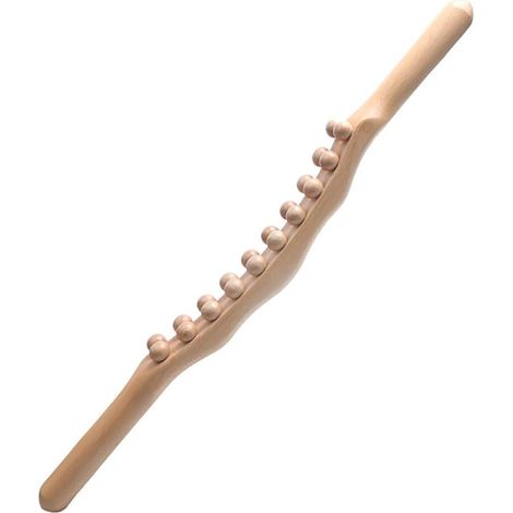 Schabestab aus Buchenholz, Massagegerät aus Holz, Muskelmassagerolle für die Körpermassage (1/4)