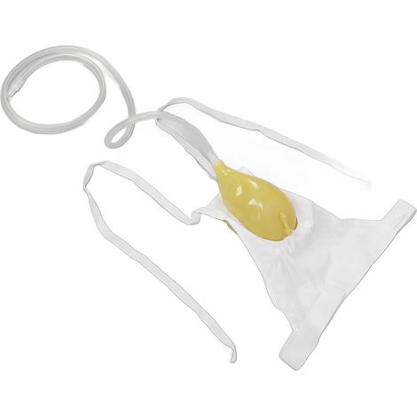 Silicone Urine Collector 1000ml Portable Wearable Anti-Leak Urine Drainage Bag for Women High Elastic Belt (1/5)