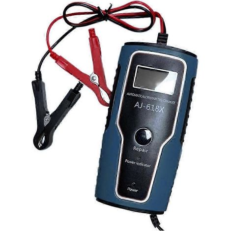 Chargeur intelligent entièrement automatique 12 V 6 A haute puissance, chargeur portable pour batterie de voiture et moto, prise UE kns (1/5)