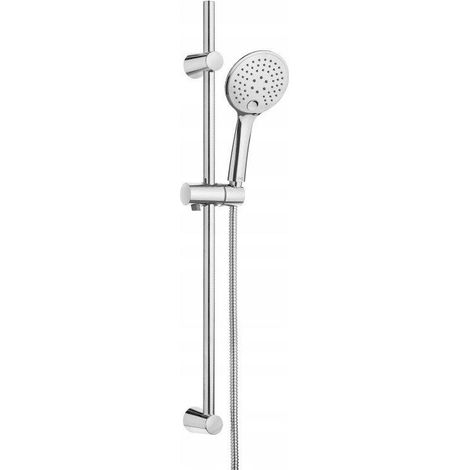 Invena Mykonos 3F Duschstange und Handbrause chromiert