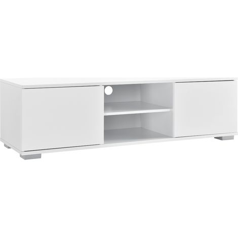 Fernsehtisch Werpen 34,5x120x40 cm weiß [en.casa]