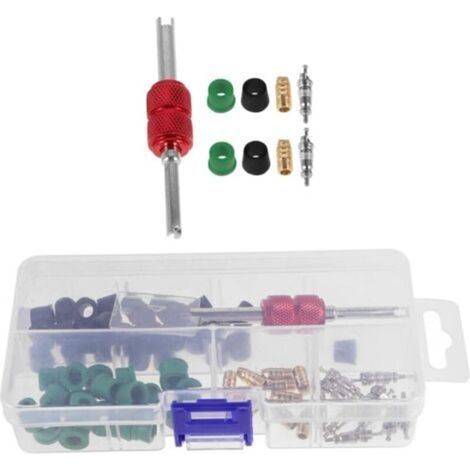 BUNTHAUS CSPARKV 71Pcs Ensemble D'Accessoires De Climatisation Automobile Détecteur De Fuite De Climatisation Remplacement De Mastic D'Échappement Tuyau De Climatisation Portable Outil De (1/5)