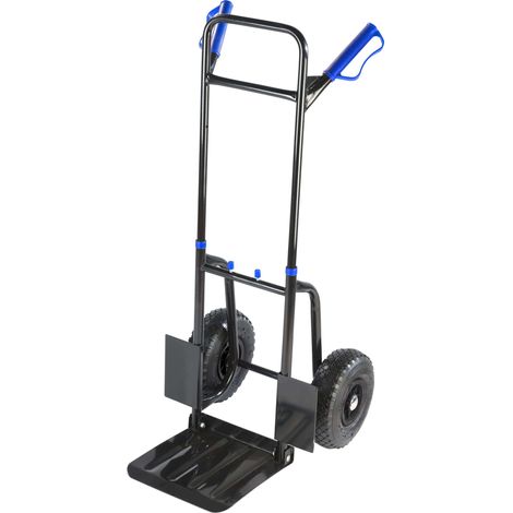 Sackkarre compacte pliable 200 kg pneus gonflables roue à sac pliable (1/4)