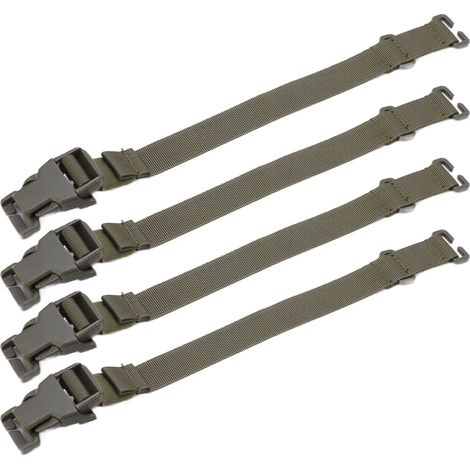 Stück verstellbare, robuste Reisegurte mit Multifunktionsschnalle für Outdoor-Gepäck, Grün (1/5)