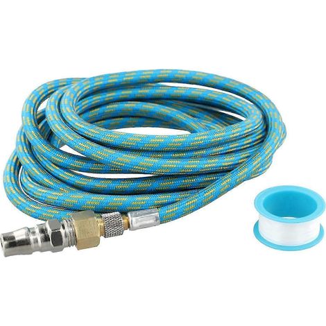 Adaptateur de tuyau d'aérographe tressé en nylon de 3 m (9,84 pi) compatible avec les aérographes DO (1/5)