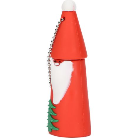 Roter 32-GB-USB-2.0-USB-Stick, langlebig, robust und kompatibel, im Weihnachtsmann-Design. (1/5)