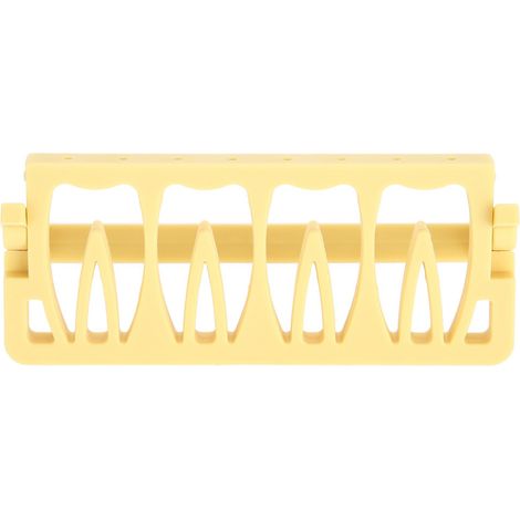Support de fraises endodontiques 8 trous, 3 couleurs, stérilisable en autoclave, porte-instruments pour thérapie canalaire, orange. (1/5)