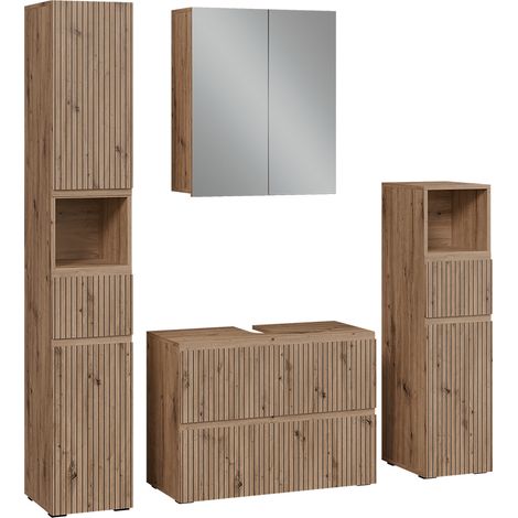 Conjunto de muebles de baño Takumi, Artesano, 4 partes, Vicco (1/5)