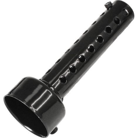 Silenciador de escape para motocicleta, silenciador de sonido turbo, 1 pieza, 48 mm, negro, apto para tubos de escape con un diámetro de 47 mm a 48 mm. (1/5)