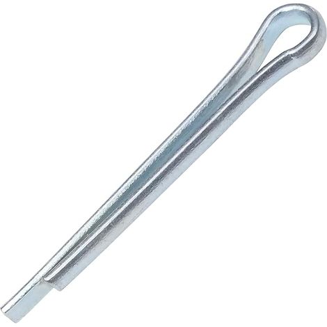 Lot de 100 Goupilles fendues Ø2x25mm - goupille épingle/d'attelage - dureté 4.8 - en acier zingué (1/4)