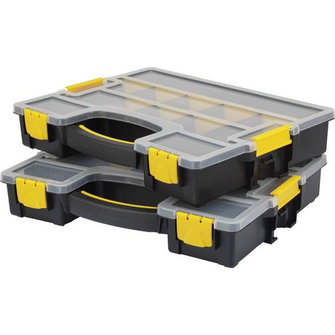 TOOLCRAFT Cassetta per minuteria (L x L x A) 370 x 286 x 140 mm Scomparti: 15 suddivisione variabile Contenuto 2 pz. (1/5)