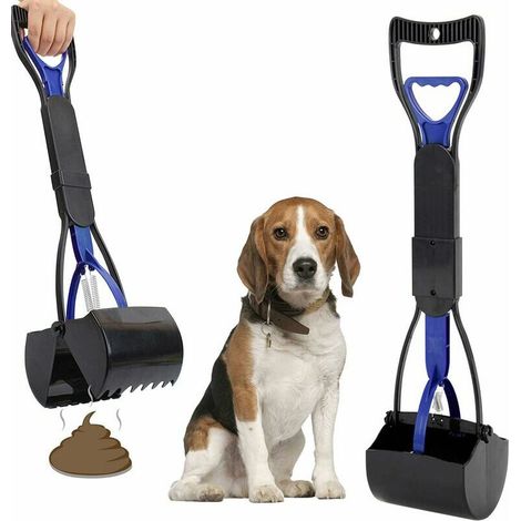 Pelle à déjections pour Animal Domestique, ramasse-crotte, 61 cm Pouce Long Manche Solide Pince dentelée Nettoyage Pickup déjections Canines Clip pour extérieur intérieur pour Chien et Chat (1/5)
